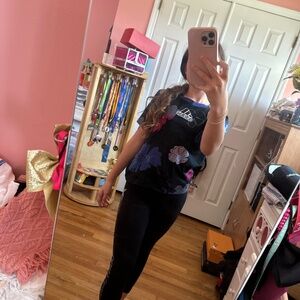 Black CONVERSE leggings